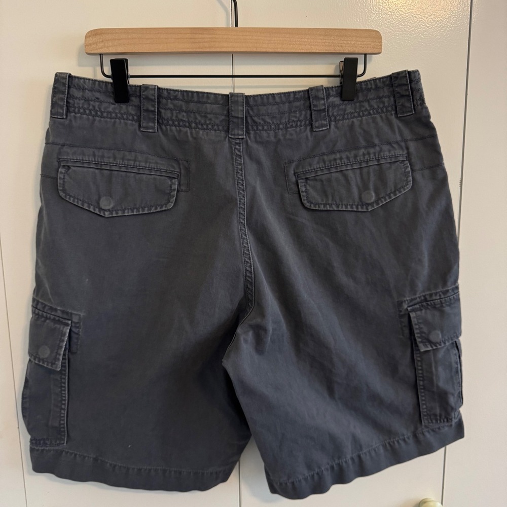Brooks Brothers Mens Cargo Shorts Navy Blue 100% Cotton W36 Casual Preppy - Picture 3 of 6